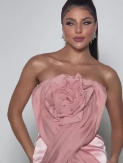 Dresses|Mini Dresses*Mew Mews Fashion Viceroy Strapless Flower Mini Dress