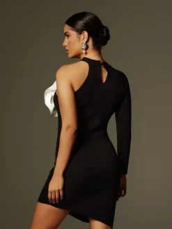 Dresses|Mini Dresses*Mew Mews Fashion O/S Vyntor One Shoulder Flower Mini Dress