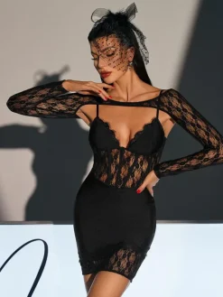 Dresses|Mini Dresses*Bandage Wilbur Lace Mini Dress