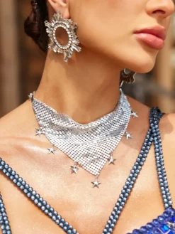 Necklaces*Mew Mews Fashion Xeenia Star Chainmail Necklace
