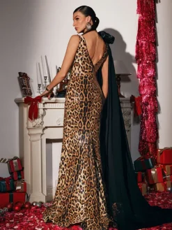 Dresses|Maxi Dresses*Mew Mews Fashion Yenphan Leopard Sequin Maxi Dress